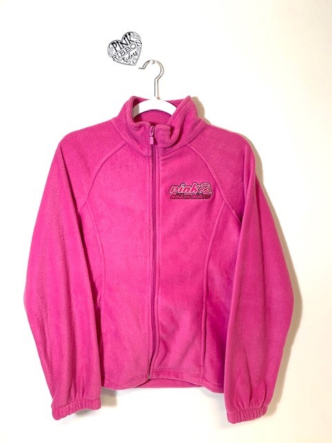 columbia pink fleece jacket breast cancer